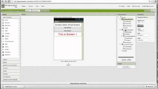 App Inventor Simulating Multiple Screens [upl. by Dyan488]