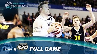 Bakken Bears v BC Tartu  Full Qualifier  Basketball Champions League 201617 [upl. by Lowrie]