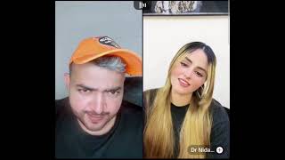 Dr Nadia and Highglamber new tik tok live very funny video and pk match [upl. by Adrial]