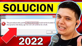 ✅Como SOLUCIONAR Error ucrtbaseterminate not found in dll apimswincrtruntimel110dll [upl. by Dorion116]