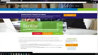 CIT TaxWise Training  TaxWise Desktop 2017 [upl. by Naoma]