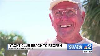 Cape Coral Yacht Club Beach to reopen in November [upl. by Nawotna]