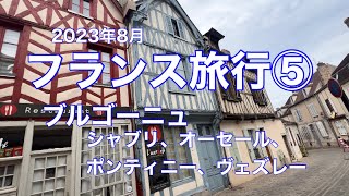 フランスの旅⑤ブルゴーニュ地方ボーヌからシャブリ、オーセール、ポンティニー修道院 [upl. by Aralk]