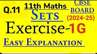 Sets Class11th Math RSAggarwal SolutionsExercise1G Class11th Maths RSAggarwal Question no11 [upl. by Ahser]