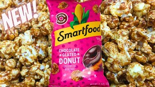 Smartfood Chocolate Glazed Donut Popcorn Review [upl. by Atinej837]