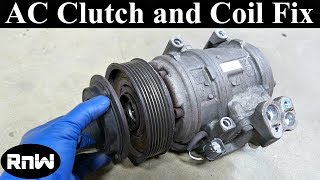 How to Remove and Replace an AC Compressor Clutch and Bearing Long Version [upl. by Ruffi]