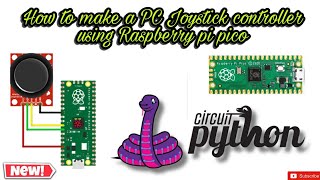 How to Make a Joystick PC Controller Using Raspberry pi pico amp Analog Joystick Modulecircuitpython [upl. by Aiekan]