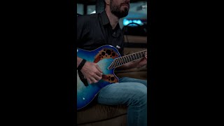 VIOLÃO OVATION CELEBRITY ELITE EXOTIC CE48PRG CARIBBEAN BLUE [upl. by Trembly]