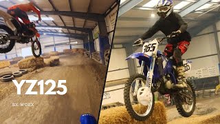 Yamaha YZ125 2 Stroke Riding Indoors SX WORX [upl. by Vickey]