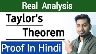 Taylors Theorem Proof Bsc maths  Real Analysis CP Maths World [upl. by Wynny]