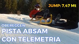 27032022 AbsamObereggen  Telemetry GPS  Slittino SportivoSportRodeln [upl. by Aicarg]