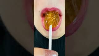 asmr TANGERINE LOLLIPOP eating sounds mukbang food eating lollipop [upl. by Georgine]