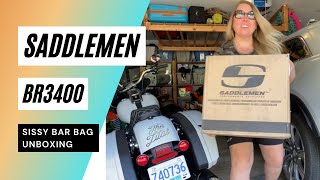 Saddlemen BR3400 Tactical Sissybar Bag Unboxing [upl. by Dionne98]