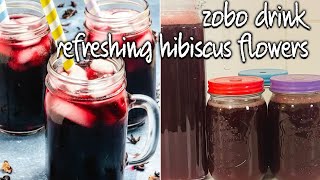 How To Make Healthy Zobo Drink  Hibiscus Tea  Bisscap Drink  Healthy Immune System Drink [upl. by Nageek]