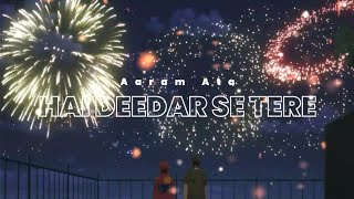 Aram Ata Hai Deedar Se Tere Song 🥀Anime Version  Love Story [upl. by Telrats]