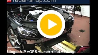 Radar detector installation Mercedes S63 AMG Convertible Stinger VIP [upl. by Varhol]