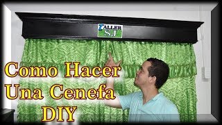 Como Hacer una Cenefa en Madera para Cortinas [upl. by Hazrit]