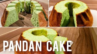 Pandan Chiffon cake Bolu pandan recept [upl. by Kreis249]