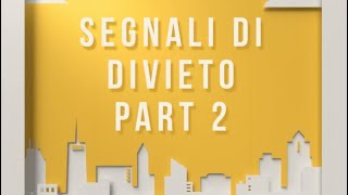 segnali di divieto part 2 in Punjabi [upl. by Supmart552]