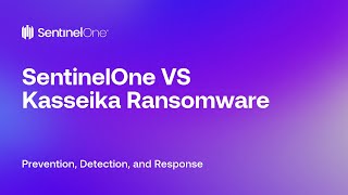 SentinelOne Demo SentinelOne VS Kasseika Ransomware  Protection [upl. by Curt]