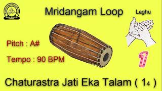 Eka Talam  Mridangam Loops  A scale [upl. by Glyn]