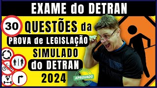 EXAME do DETRAN 2024 SIMULADO da PROVA de LEGISLAÇÃO do DETRAN 2024 PERGUNTAS do TESTE TEÓRICO [upl. by Neevan125]