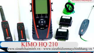 Hướng dẫn sử dụng máy đo nhiệt độ độ ẩm không khí KIMO HQ 210 [upl. by Dowlen]