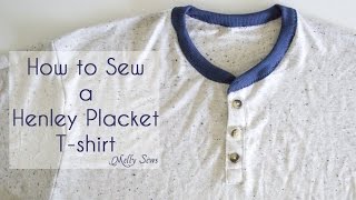 How to Sew a Henley Placket [upl. by Lenny725]