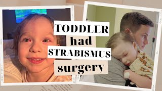 Stellas Surgery  Strabismus in Toddler [upl. by Laved947]