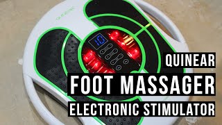 Quinear Foot Massager Electronic Stimulator Review [upl. by Eelarac963]