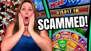 100 Slot Machine Challenge  WE GOT SCAMMED [upl. by Aicaca]