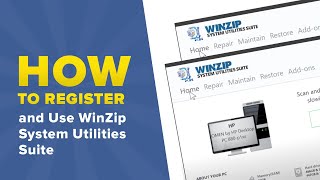 How to Register and Use WinZip System Utilities Suite [upl. by Nnaaihtnyc536]