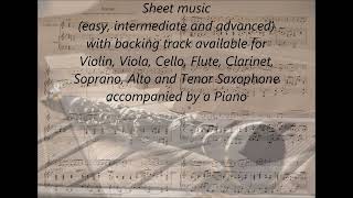 Bach Arioso EASY COVER SHEET MUSIC clarinet amp piano [upl. by Eenobe]