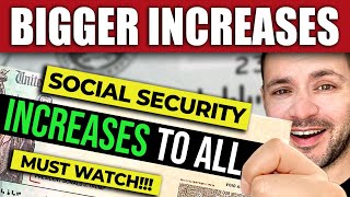 Social Security BIGGER INCREASES in 2024 MUST WATCH [upl. by Nnylarak]