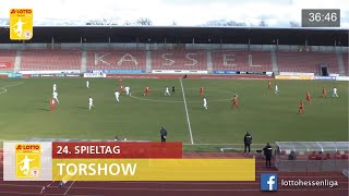 Torshow 24 Spieltag LOTTO Hessenliga 20182019 [upl. by Ttennej]