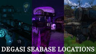 Where To Find All Degasi Seabases  Degasi Seabase Locations Tutorial  Subnautica [upl. by Yrakcaz538]