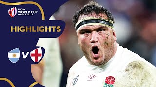 England outmuscle Argentina in bronze final  Argentina v England  Rugby World Cup 2023 Highlights [upl. by Solahcin920]