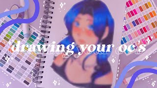 Drawing your Oc’s  chill draw and chat with me 🫐🍡 [upl. by Yelnik]