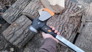 Fiskars Isocore 8LB Maul Demo Processing Firewood By Hand [upl. by Ruella]