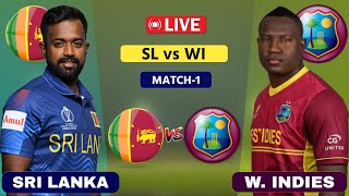 West Indies vs Sri Lanka Live  1st T20  WI vs SL Live  Scores amp Commentary cricket [upl. by February335]