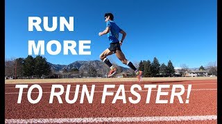 RUN MORE  TO RUN FASTER  AT DISTANCE RUNNING RACES  COACH SAGE CANADAY TRAINING TALK [upl. by Enayd]