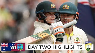 Smith Labuschagne pass 200 in mammoth Aussie total  Australia v West Indies 202223 [upl. by Sidwell210]