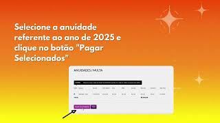 Veja como efetuar o pagamento da Anuidade 2025 [upl. by Annabel]