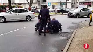 Policemen arresting a suspect at Ang Mo Kio Ave 1 carpark [upl. by Aner]