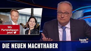 FDP und Grüne Die kleinen Parteien bestimmen den nächsten Kanzler  heuteshow vom 01102021 [upl. by Torin]