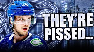 ELIAS PETTERSSONS CAMP PISSED OFF WITH THE RECENT CONTRACT RUMOURS Vancouver Canucks News [upl. by Kered]