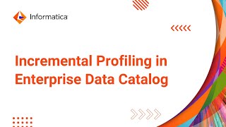 Incremental Profiling in Enterprise Data Catalog [upl. by Nazario]