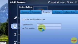 AOMEI Backupper Free  System Backup with encryption [upl. by Atalya556]