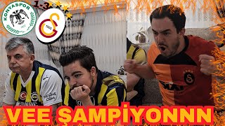 FANATİK FENERLİ BABA OĞUL ŞAMPİYONLUK MAÇINI İZLİYOR KONYASPOR 13 GALATASARAY [upl. by Lissi]