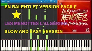 LAlgérino  Les Menottes Piano cover  Tuto Synthesia [upl. by Amaj258]